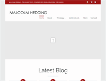 Tablet Screenshot of malcolmhedding.com